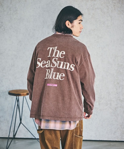 BAYFLOW（ベイフロー）の「SNOWバックプリントTシャツ（Tシャツ/カットソー・メンズ・ブラウン/オフホワイト/ピンク/ブラック・MEDIUM/LARGE）」の3枚目の写真