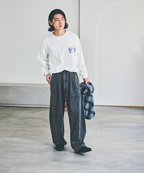 BAYFLOW（ベイフロー）の「SNOWバックプリントTシャツ（Tシャツ/カットソー・メンズ・ブラウン/オフホワイト/ピンク/ブラック・MEDIUM/LARGE）」の5枚目の写真