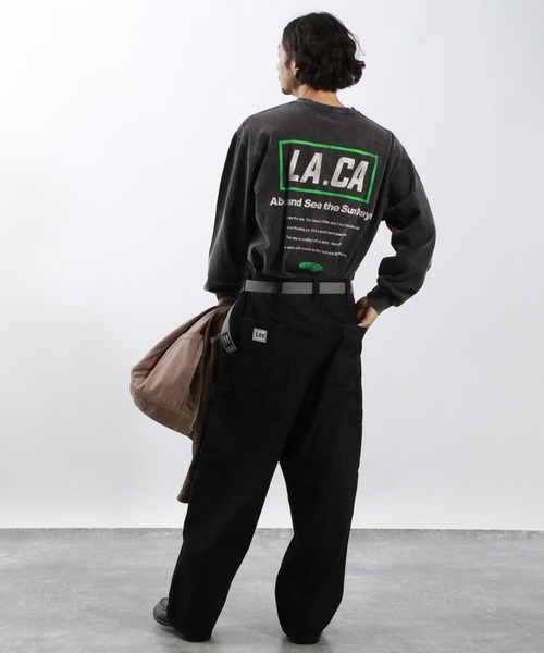 BAYFLOW（ベイフロー）の「SNOWバックプリントTシャツ（Tシャツ/カットソー・メンズ・ブラウン/オフホワイト/ピンク/ブラック・MEDIUM/LARGE）」の21枚目の写真