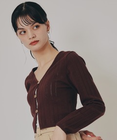 ハート刺繍ベロアロンT（Tシャツ/カットソー）｜Mystrada（マイ