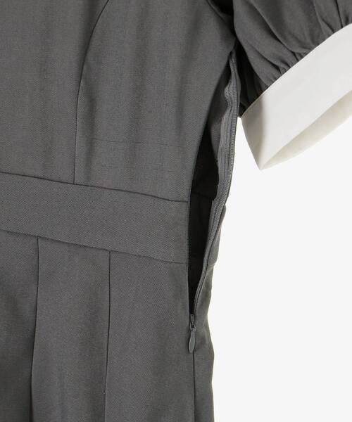 MAJESTIC LEGON（マジェスティックレゴン）の「衿配色ミニワンピース（ワンピース・レディース・グレー/ブラック・MEDIUM）」の10枚目の写真