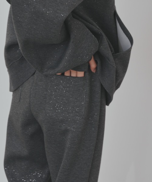 Lame flare sweatpants / ラメフレアスウェットパンツ