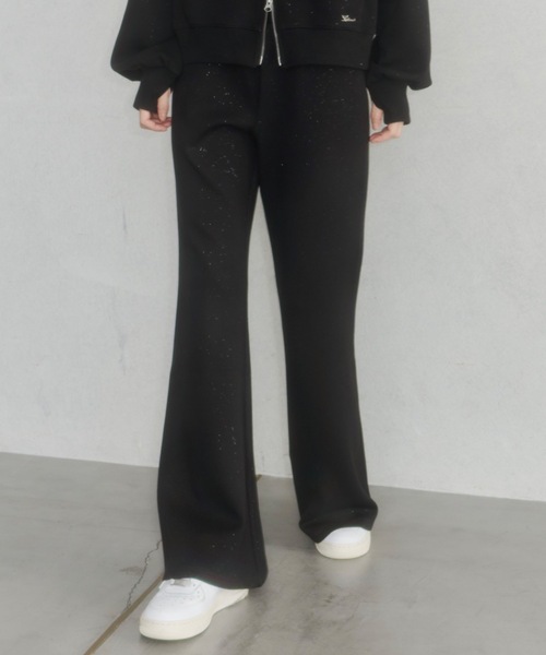 Lame coco flare sweatpants / ラメココフレアスウェットパンツ