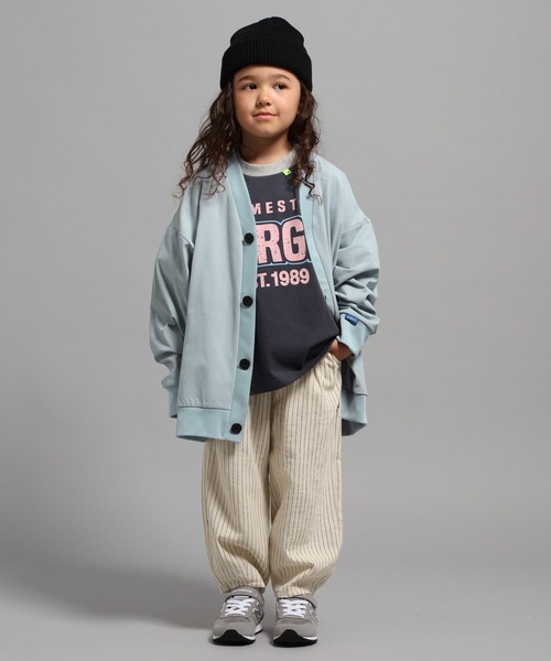 GEORGE'S（ジョージズ）の「【KIDS】ストライプワイドパンツ（その他パンツ・キッズ・ライトベージュ/チャコールグレー・150cm/130cm/110cm）」の5枚目の写真