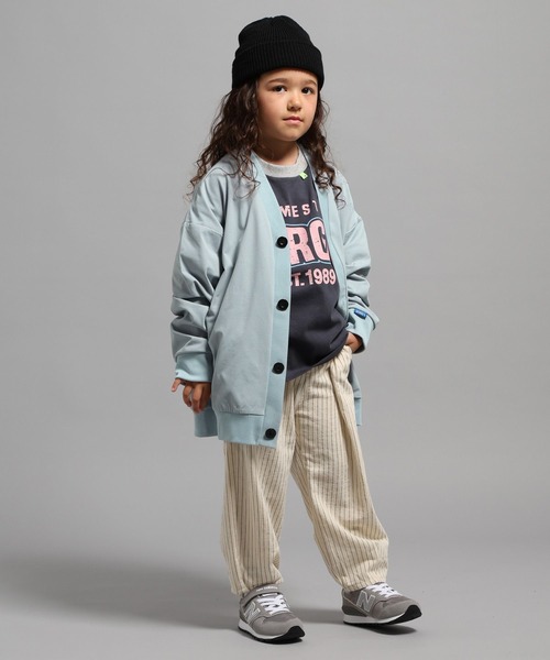 GEORGE'S（ジョージズ）の「【KIDS】ストライプワイドパンツ（その他パンツ・キッズ・ライトベージュ/チャコールグレー・150cm/130cm/110cm）」の7枚目の写真