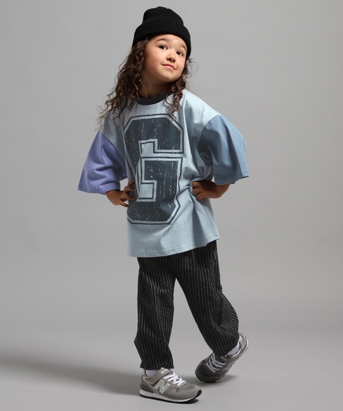 GEORGE'S（ジョージズ）の「【KIDS】ストライプワイドパンツ（その他パンツ・キッズ・ライトベージュ/チャコールグレー・150cm/130cm/110cm）」の14枚目の写真