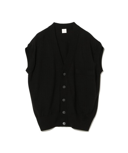 レディース マーブルボタン ベスト マーブルボタン ベスト