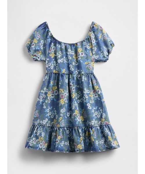 GAP（ギャップ）の「パフスリーブ ティアードワンピース (キッズ)（ワンピース・キッズ・マルチ・110cm/120cm/130cm/140cm/150cm/160cm）」の3枚目の写真