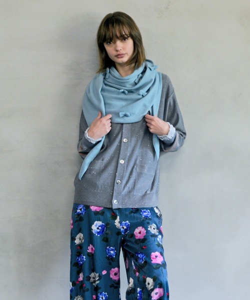 H.A.K（ハク）の「パワーチュール袖フリルカットソー（Tシャツ/カットソー・レディース・ライトブルー/ブラック/クリーム/チャコール・FREE）」の7枚目の写真