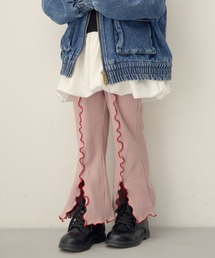 Piet（ピエット）の「フロントスリット メロウフレアパンツ（その他パンツ・キッズ）」