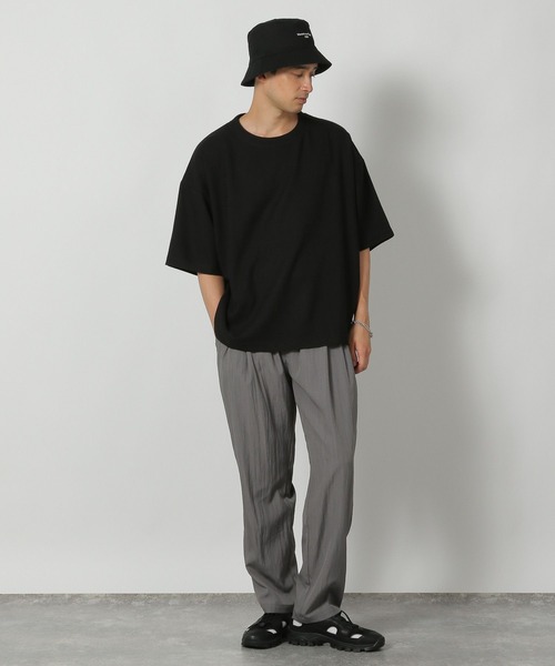 LAKOLE(ラコレ)の「ツイードTEE / 589501(Tシャツ/カットソー・メンズ・ブラック/グレー・MEDIUM/LARGE)」の5枚目の写真
