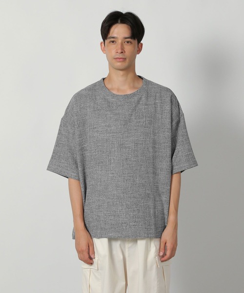LAKOLE(ラコレ)の「ツイードTEE / 589501(Tシャツ/カットソー・メンズ・ブラック/グレー・MEDIUM/LARGE)」の7枚目の写真