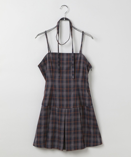 3.3 Field Trip （3.3フィールドトリップ）の「3.3 Field Trip／タイ付きプリーツキャミワンピース（ワンピース・レディース・グレー/ブラウン/ネイビー・FREE）」の16枚目の写真