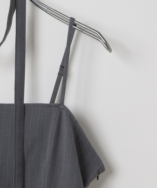 3.3 Field Trip （3.3フィールドトリップ）の「3.3 Field Trip／タイ付きプリーツキャミワンピース（ワンピース・レディース・グレー/ブラウン/ネイビー・FREE）」の20枚目の写真