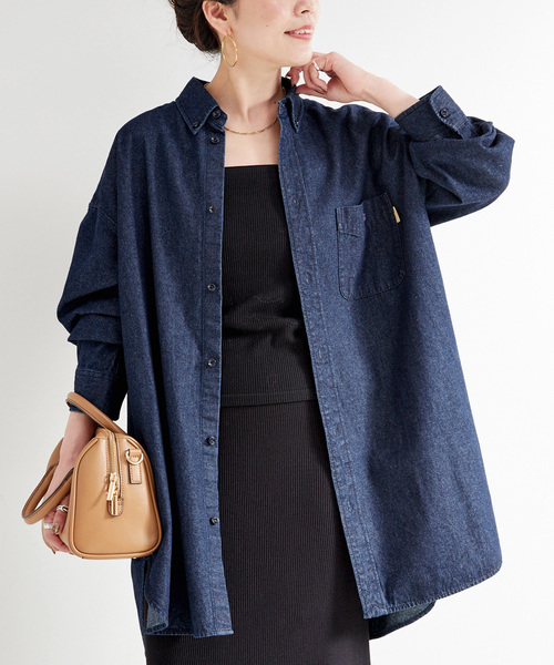 セール】ウォッシャブル / DU JOUR/デュ ジュール NEW JEAN BD SHIRT