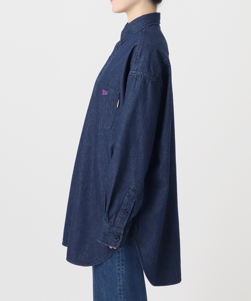 【ネイビー】ウォッシャブル / DU JOUR/デュ ジュール NEW JEAN BD SHIRT ウォッシャブル / DU JOUR/デュ ジュール NEW JEAN BD SHIRT（シャツ