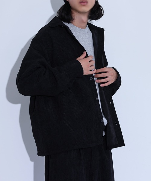 BEAUTY & YOUTH セットアップ M コーデュロイ BLACK WARDROBE SMART】ライト オックスフォード セットアップ/ジャケット