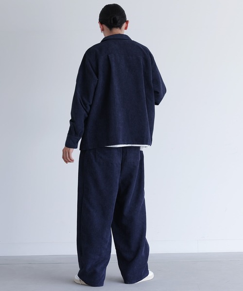 MDR(エムディアール)の「コーデュロイシャツ&サイドタックパンツ【セットアップ 2点セット】(セットアップ・メンズ・ネイビー/ブラック/カーキ・M/L)」の22枚目の写真