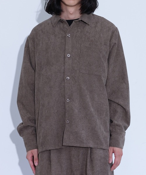 MDR(エムディアール)の「コーデュロイシャツ&サイドタックパンツ【セットアップ 2点セット】(セットアップ・メンズ・ネイビー/ブラック/カーキ・M/L)」の20枚目の写真