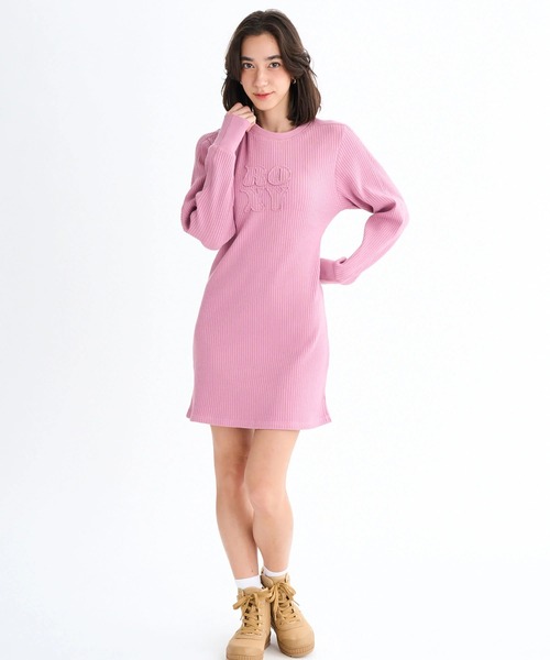 ROXY(ロキシー)の「MY PACE /ロキシーロゴリブミニワンピース(ワンピース・レディース・パープル/インディゴブルー/ナチュラル・LARGE/MEDIUM)」の3枚目の写真