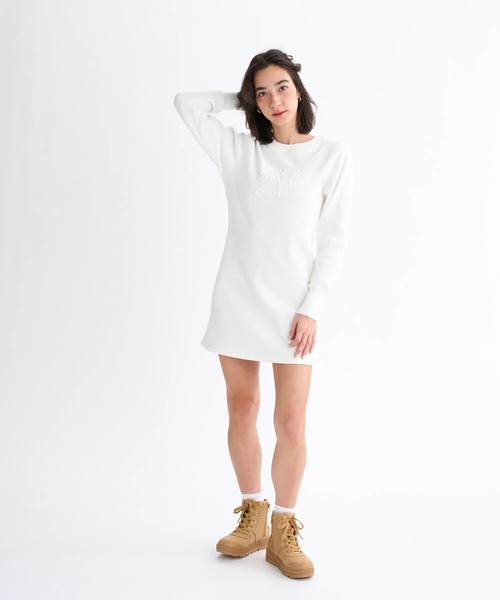 ROXY(ロキシー)の「MY PACE /ロキシーロゴリブミニワンピース(ワンピース・レディース・パープル/インディゴブルー/ナチュラル・LARGE/MEDIUM)」の5枚目の写真