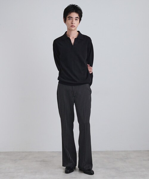 tk.TAKEO KIKUCHI（ティーケータケオキクチ）の「ヒールジップブーツ（ブーツ・メンズ・ブラック・75/65/55）」の4枚目の写真