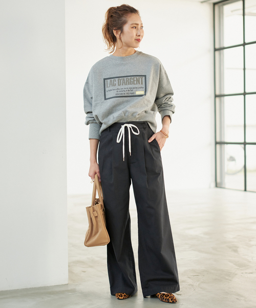 追加》コットンレーヨンドロストフレアパンツ（その他パンツ）｜Spick