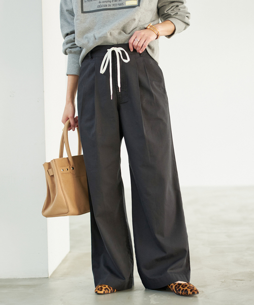 追加》コットンレーヨンドロストフレアパンツ（その他パンツ）｜Spick