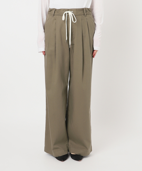 追加》コットンレーヨンドロストフレアパンツ（その他パンツ