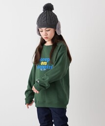 Collegiate Pacific（カレッジエイトパシフィック）の「【SHIPS any別注】Collegiate Pacific:〈洗濯機可能〉プリント & 刺繍 スウェット<KIDS>（スウェット）」