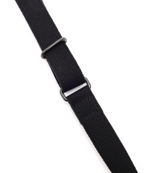 MARGARET HOWELL（マーガレットハウエル）の「MELANGE POLYESTER CANVAS（ショルダーバッグ・メンズ・ブラック・FREE）」の4枚目の写真