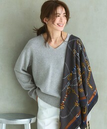 カシミヤブレンド Vネック ニット