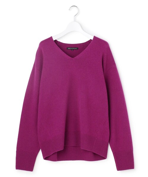 23区 S(ニジュウサンクチイサイサイズ)の「カシミヤブレンド Vネック ニット(ニット/セーター・レディース・ホワイト系/ライトグリーン系/ピーコックグリーン系/グレー系/ベージュ系/ライトグレー系/オールドローズ系/ダルブルー系/パープル系・32)」の16枚目の写真