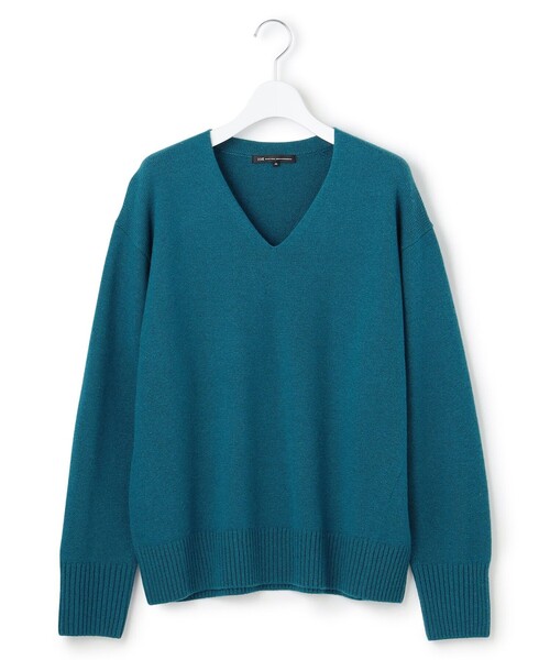 23区 S(ニジュウサンクチイサイサイズ)の「カシミヤブレンド Vネック ニット(ニット/セーター・レディース・ホワイト系/ライトグリーン系/ピーコックグリーン系/グレー系/ベージュ系/ライトグレー系/オールドローズ系/ダルブルー系/パープル系・32)」の18枚目の写真