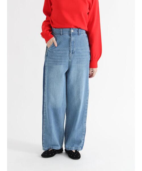 Te chichi TERRASSE（テチチテラス）の「サイドラインデニムパンツ《2025autumn catalog item》（その他パンツ・レディース・ブラック/ブルー・M/L）」の5枚目の写真