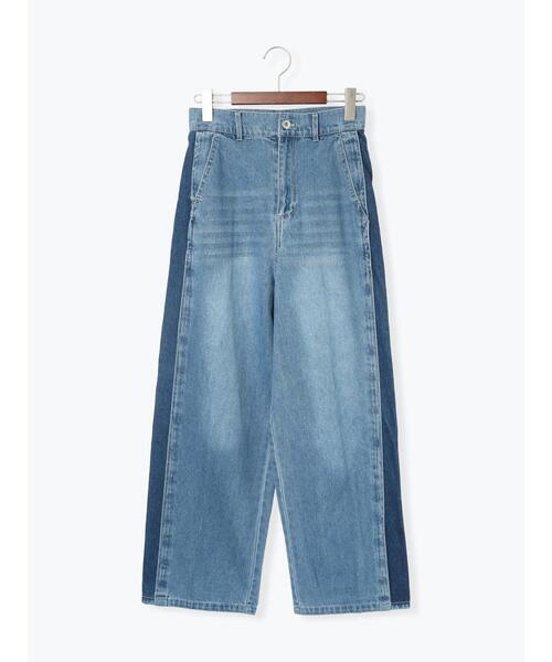 Te chichi TERRASSE（テチチテラス）の「サイドラインデニムパンツ《2025autumn catalog item》（その他パンツ・レディース・ブラック/ブルー・M/L）」の11枚目の写真