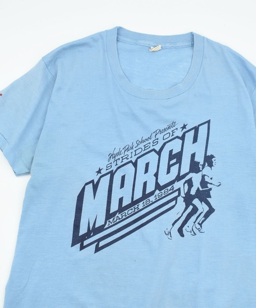 LABORATORY R(ラボラトリーアール)の「【USED】80’s SCREEN STARS “MARCH” マラソン Tシャツ(Tシャツ/カットソー・メンズ・ブルー・X-LARGE)」の2枚目の写真