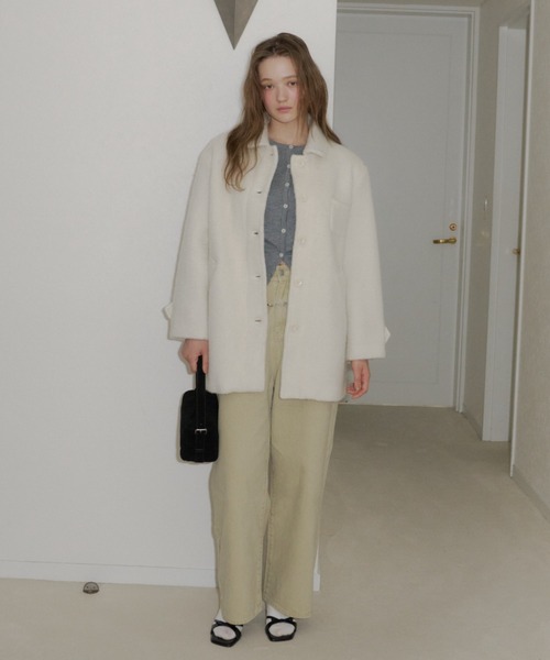 round collar wool coat / ラウンドカラーウールコート セール】round collar wool coat / ラウンドカラーウールコート