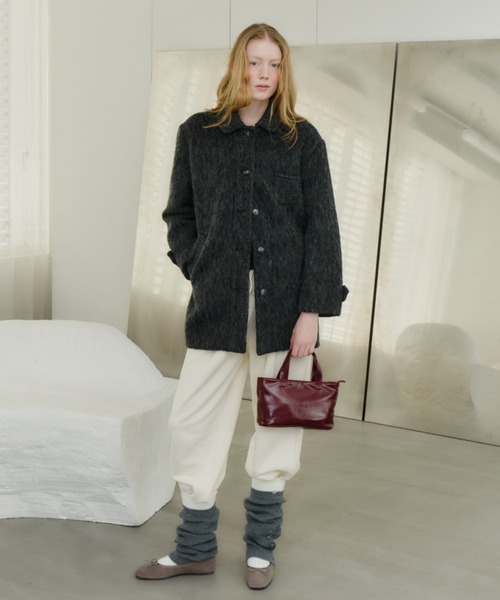 round collar wool coat / ラウンドカラーウールコート（その他