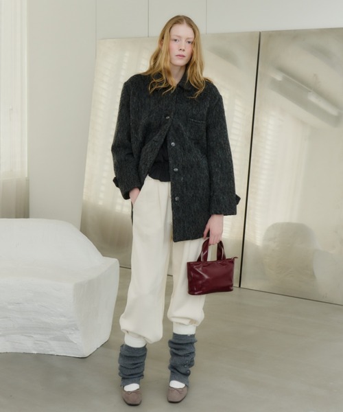 round collar wool coat / ラウンドカラーウールコート（その他