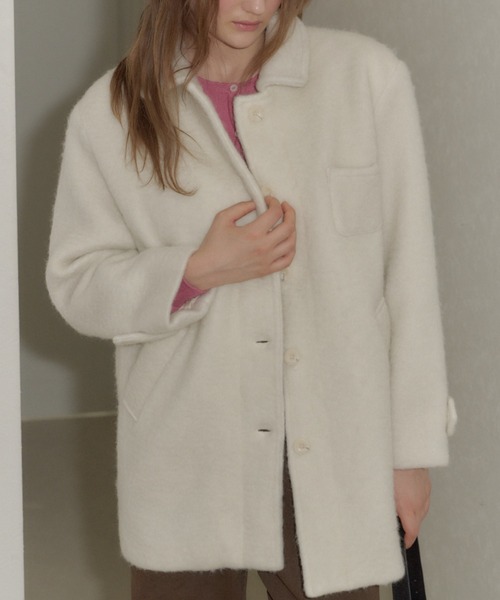 round collar wool coat / ラウンドカラーウールコート（その他