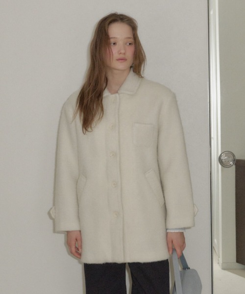 round collar wool coat / ラウンドカラーウールコート（その他