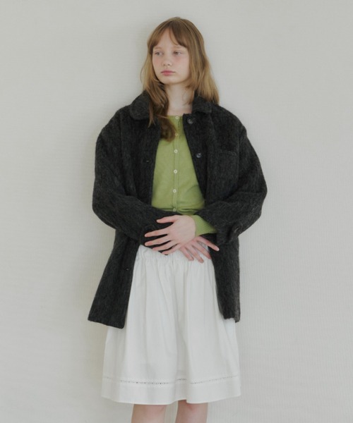 round collar wool coat / ラウンドカラーウールコート（その他