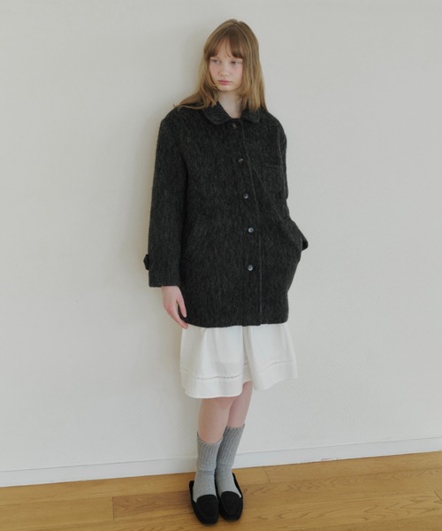 round collar wool coat / ラウンドカラーウールコート セール】round collar wool coat / ラウンドカラーウールコート