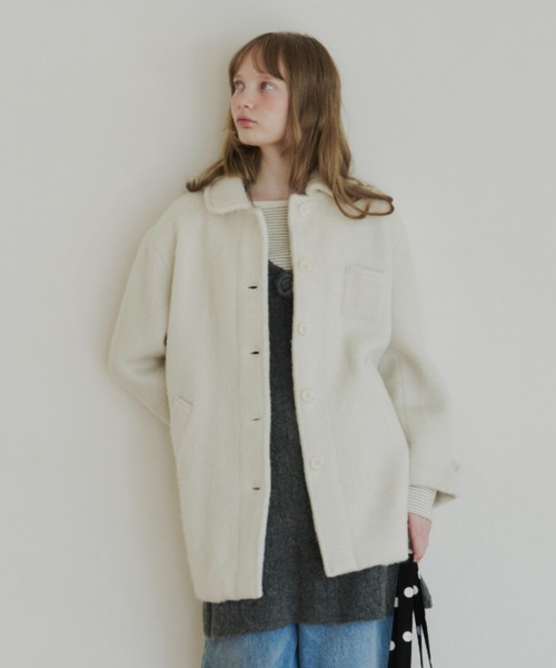 round collar wool coat / ラウンドカラーウールコート（その他