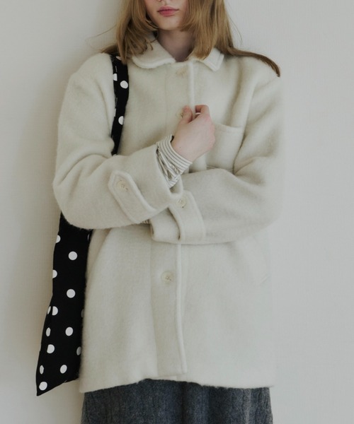 セール】round collar wool coat / ラウンドカラーウールコート