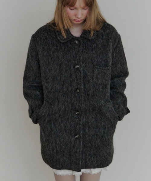 round collar wool coat / ラウンドカラーウールコート（その他