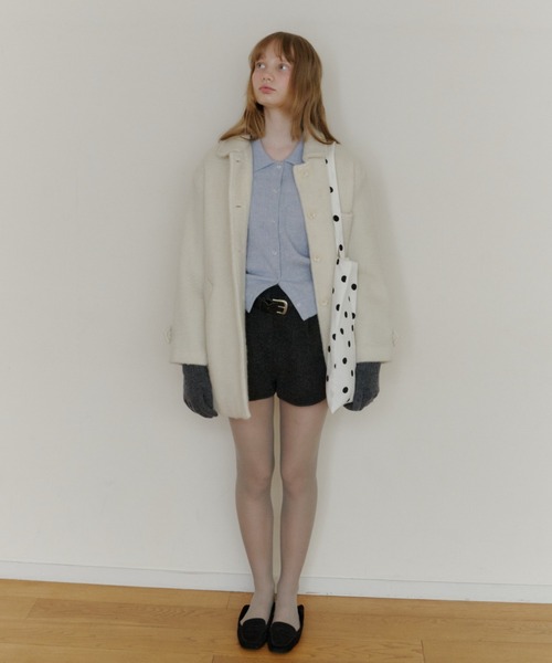 round collar wool coat / ラウンドカラーウールコート（その他