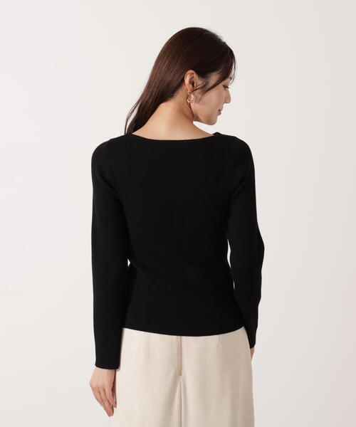 PROPORTION BODY DRESSING（プロポーションボディドレッシング）の「アシメパールデザインニット / 1215270011（ニット/セーター・レディース・ホワイト系その他/ボルドー/ブラック・SMALL/MEDIUM）」の21枚目の写真