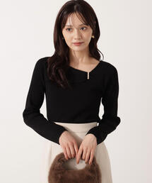 PROPORTION BODY DRESSING | アシメパールデザインニット / 1215270011(ニット/セーター)